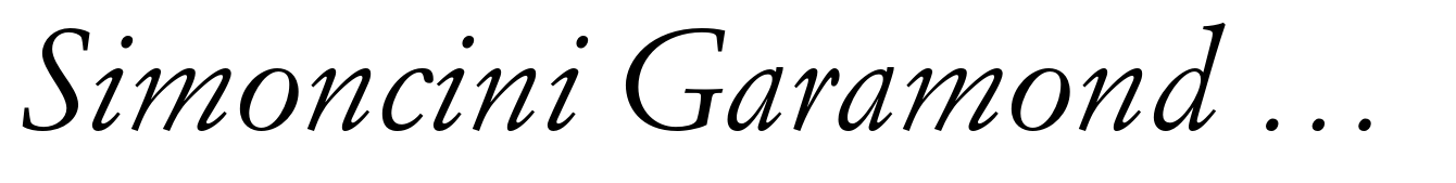 Simoncini Garamond Italic